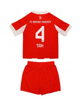 Detské Futbalové oblečenie Bayern Munich Jonathan Tah #4 2025-26 Krátky Rukáv - Domáci (+ trenírky)